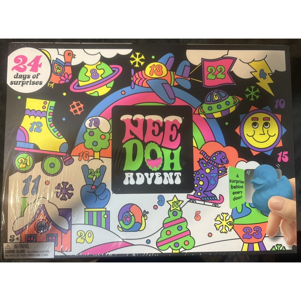 🔥NEW NeeDoh ✅ Holiday Advent Calendar New In Box 2026 Christmas Countdown NIB